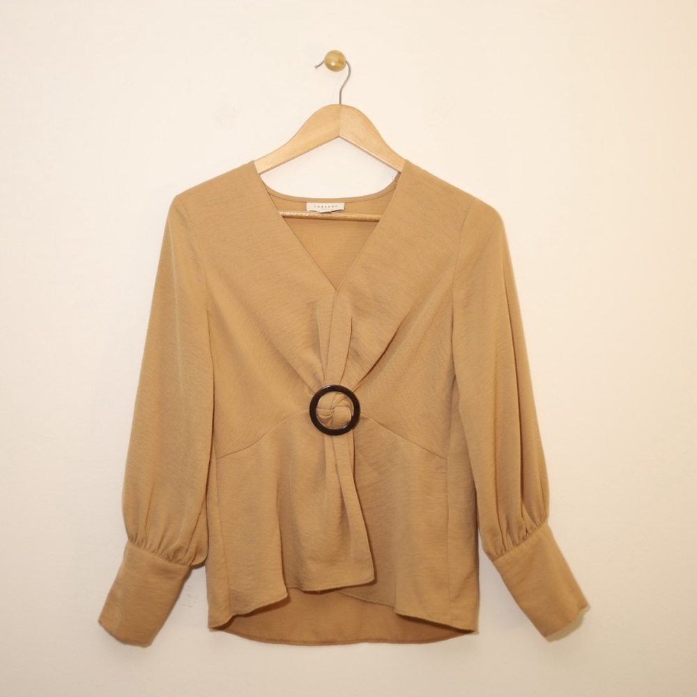 Topshop blouse with details size 4